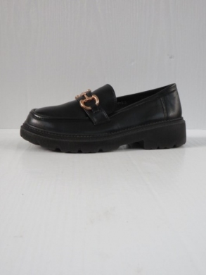 Mokasyny damskie na płaskim (36-41) W32 BLACK