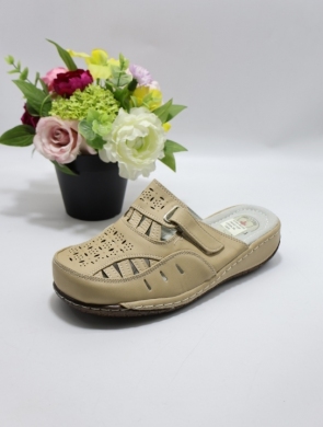 Klapki damskie na płaskim (39-42) 1018A BEIGE