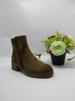 Botki damskie ocieplane na obcasie (36-41) 1986-2 KHAKI