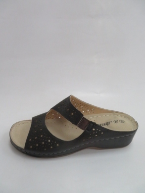 Klapki damskie na koturnie (36-41) 3202 BLACK