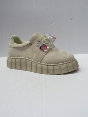 Półbuty damskie na płaskim (36-41) NB615 BEIGE