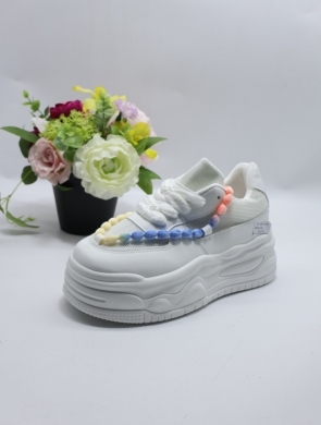 Buty sportowe damskie na płaskim (36-41) 8982 WHITE