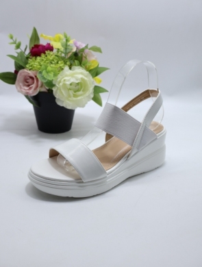 Sandały damskie na koturnie (36-41) B-121 WHITE