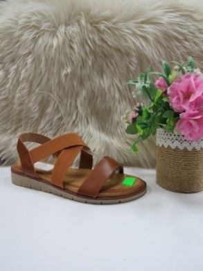 Sandały damskie na płaskim (36-41) FL61 CAMEL
