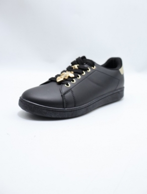 Buty sportowe damskie na płaskim (36-41) 81380-1 BLACK