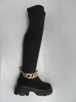 Kozaki damskie jesienne na płaskim (36-41) F17 BLACK