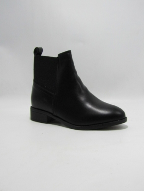 Botki damskie ocieplane na płaskim (36-41) Z622-6 BLACK