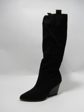 Kozaki damskie na obcasie (36-41) 1126-16 BLACK