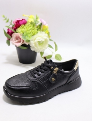 Buty sportowe damskie na płaskim (36-41) BK-617 BLACK