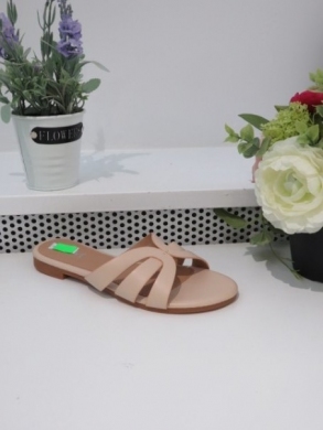 Klapki damskie na płaskim (36-41) 5093 BEIGE