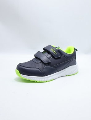 Buty sportowe chłopięce (32-37) Q393 BLUE/GREEN