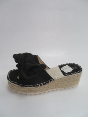 Klapki damskie na koturnie (36-41) 88-220 BLACK