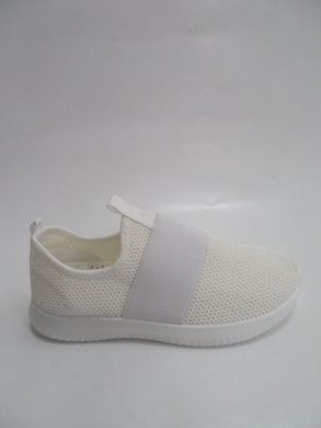 Buty sportowe damskie na płaskim (36-41) 4001-2 WHITE