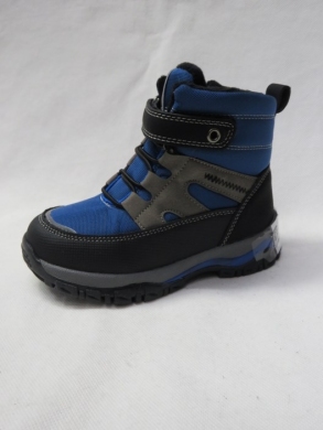 Botki chłopięce ocieplane (23-28) F978 BLACK/BLUE