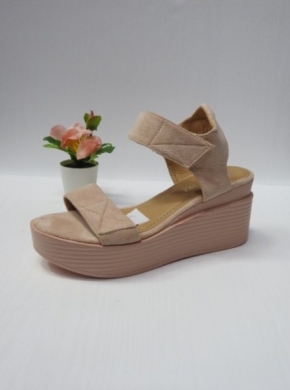 Sandały damskie na koturnie (36-41) B-9012 PINK