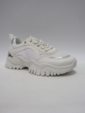 Buty sportowe damskie na płaskim (36-41) LG766 WHITE