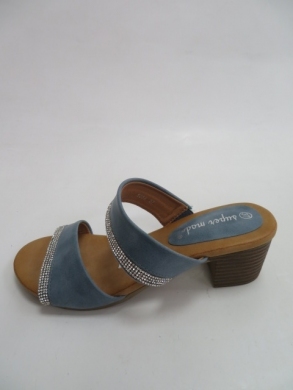 Klapki damskie na obcasie (36-41) 5258 BLUE