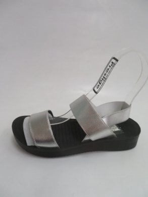Sandały damskie na płaskim (36-41) J50-3 SILVER