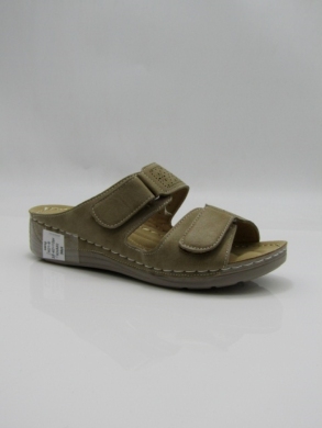 Klapki damskie na koturnie (37-42) K01-6 KHAKI