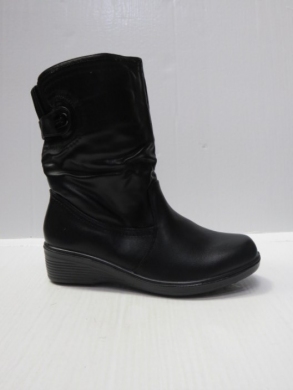 Botki damskie ocieplane na koturnie (37-42) 5161 BLACK