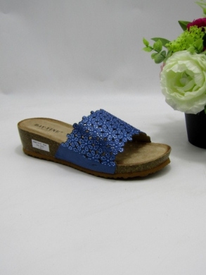 Klapki damskie na koturnie (36-41)  RH-28 BLUE