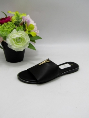 Klapki damskie na płaskim (36-41) WS2115 BLACK