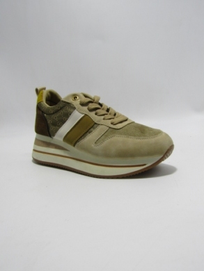 Buty sportowe damskie na koturnie (36-41) JF2982 KHAKI