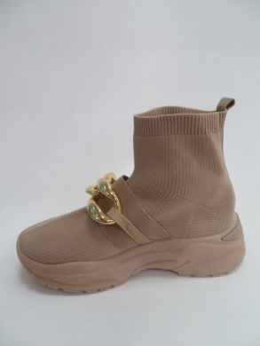 Botki damskie jesienne na płaskim (36-41) 8832 KHAKI
