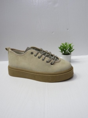 Buty sportowe damskie na płaskim (36-41) BL375 BEIGE