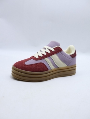 Buty sportowe damskie na płaskim (36-41) 8822 WINE