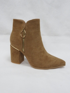Botki damskie ocieplane na obcasie (36-41) 6275-2 CAMEL