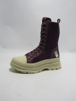 Botki damskie na płaskim (36-41) 8775-PA PURPLE