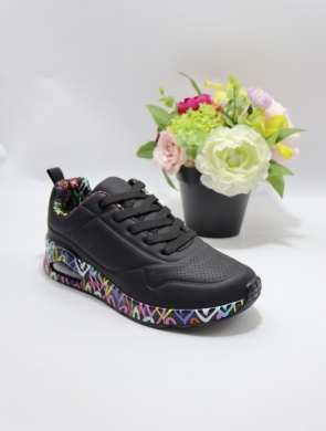 Buty sportowe damskie na płaskim (36-41) DPS-2 BLACK