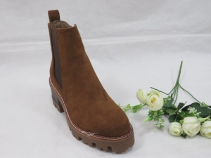 Botki damskie jesienne na obcasie (36-41) KE208 KHAKI