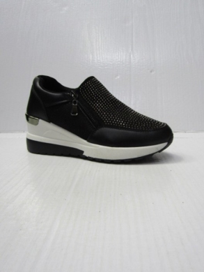 Buty sportowe damskie na koturnie (36-41) BY1919 BLACK