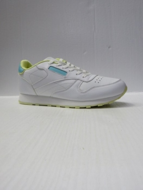 Buty sportowe damskie na płaskim (36-41) 88128 WHITE/YELLOW
