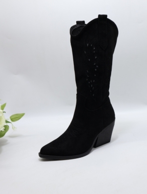 Kozaki damskie na obcasie (36-41) 2261 BLACK