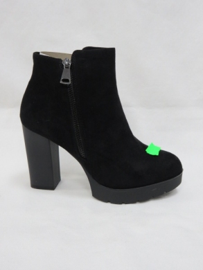 Botki damskie ocieplane na obcasie (36-41) A203-1 BLACK