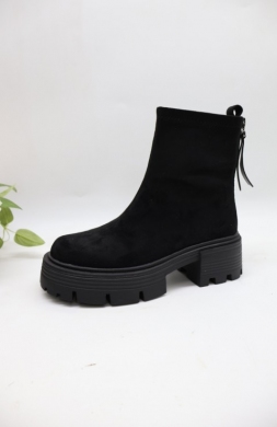 Botki damskie na obcasie (36-41) AM7565 BLACK