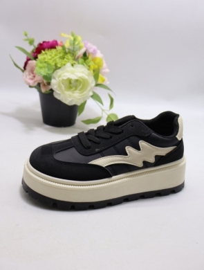 Buty sportowe damskie na płaskim (36-41) 25802 BLACK