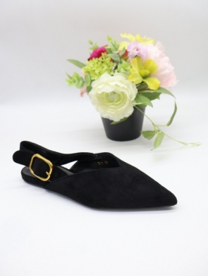 Sandały damskie na płaskim (36-41) T-1 BLACK