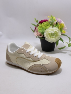 Buty sportowe damskie na płaskim (36-41) BO-197 BEIGE