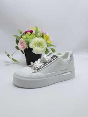 Buty sportowe damskie na płaskim (36-41) SP532 SILVER