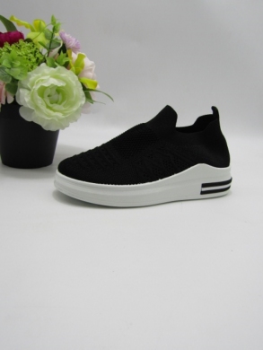 Buty sportowe damskie na płaskim (36-41) 85-882 BLACK