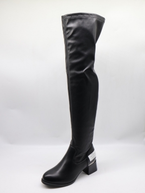 Kozaki damskie na obcasie (36-41) T2327-1 BLACK