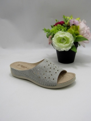 Klapki damskie na koturnie (36-41) 0548 GREY
