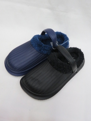 Kroksy damskie ocieplane (37-42) 2880-1 BL/NA/GR