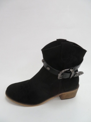 Botki damskie jesienne na płaskim (36-41) 226-BO-2 BLACK