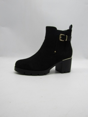 Botki damskie ocieplane na obcasie (36-41) H2416A BLACK