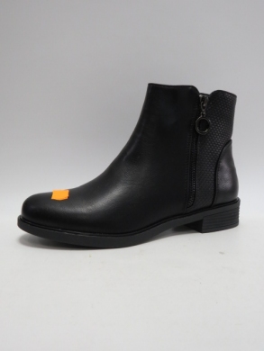 Botki damskie ocieplane na płaskim (36-41) MR-13 BLACK